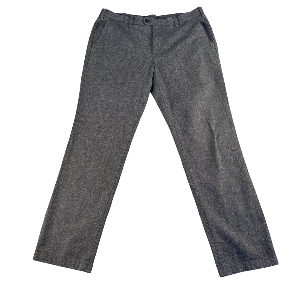 Nautica The Beacon Pant Mens 36x34 Grey Cotton Straight Leg Chino Trousers